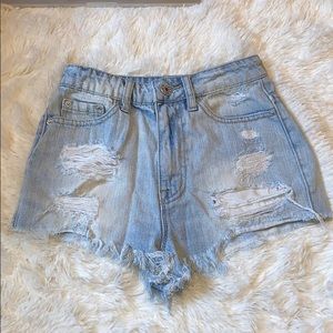 BDG high waisted denim shorts